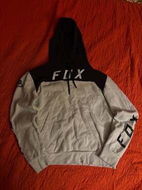 Fox Racing FGMNT Pullover Hoodie White/Black Fleece